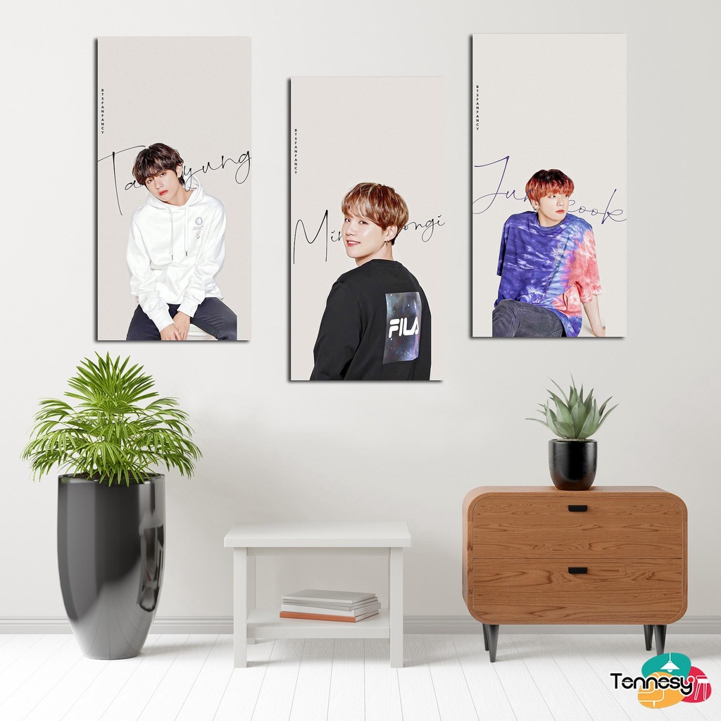 TENNESY HIASAN DINDING BTS CUTE 10x20CM KPOP KOREA WALL DECOR PAJANGAN KAYU POSTER DEKORASI DINDING RUMAH KAMAR TIDUR