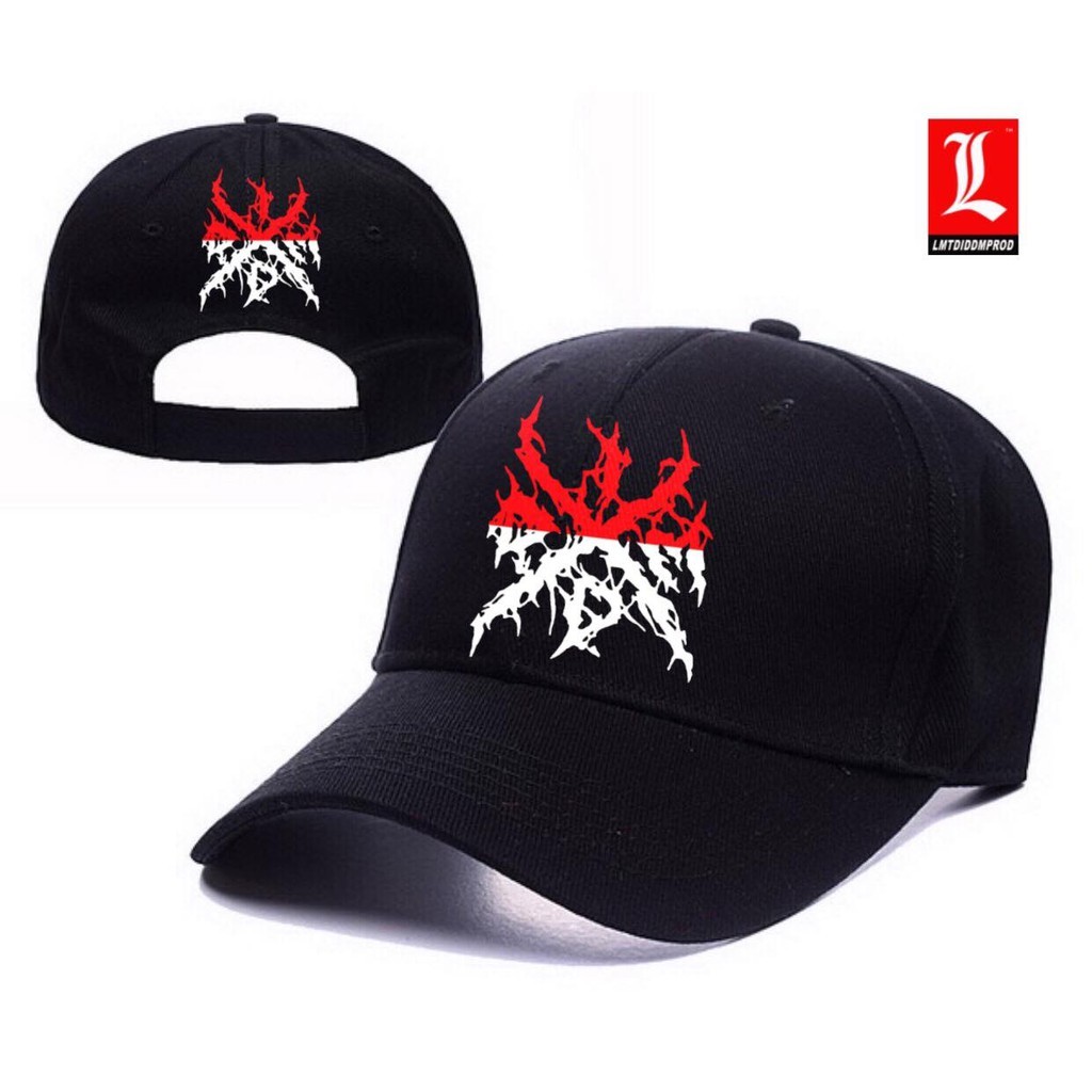 ORIGINAL TOPI BASEBALL POLO CAP LOGO 3 INDONESIAN DEATH METAL TOPI DEATH METAL TOPI METAL TOPI BAND 