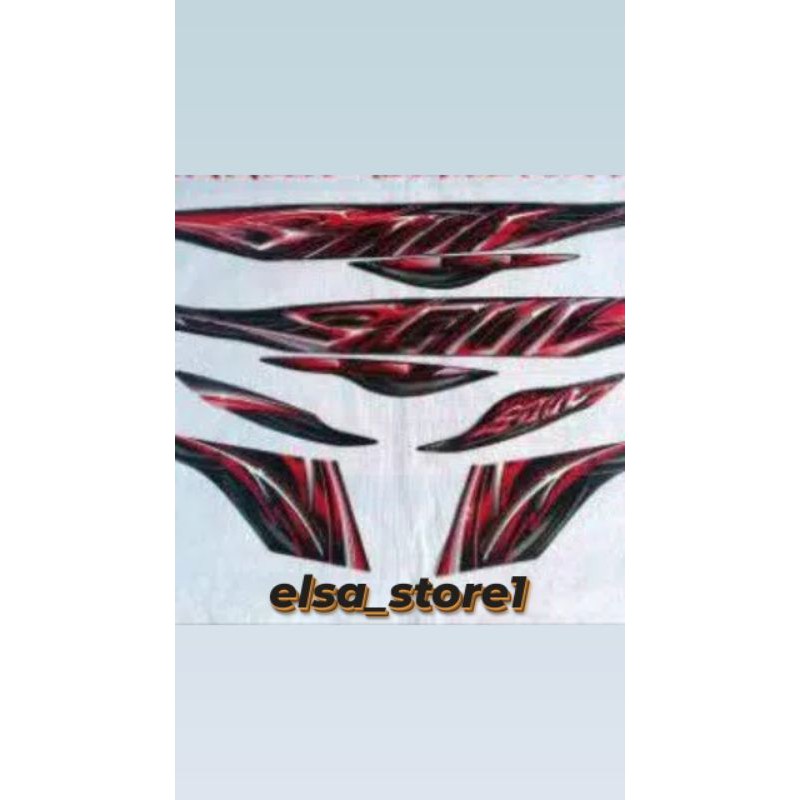 Striping mio soul 2012 full body merah - hitam