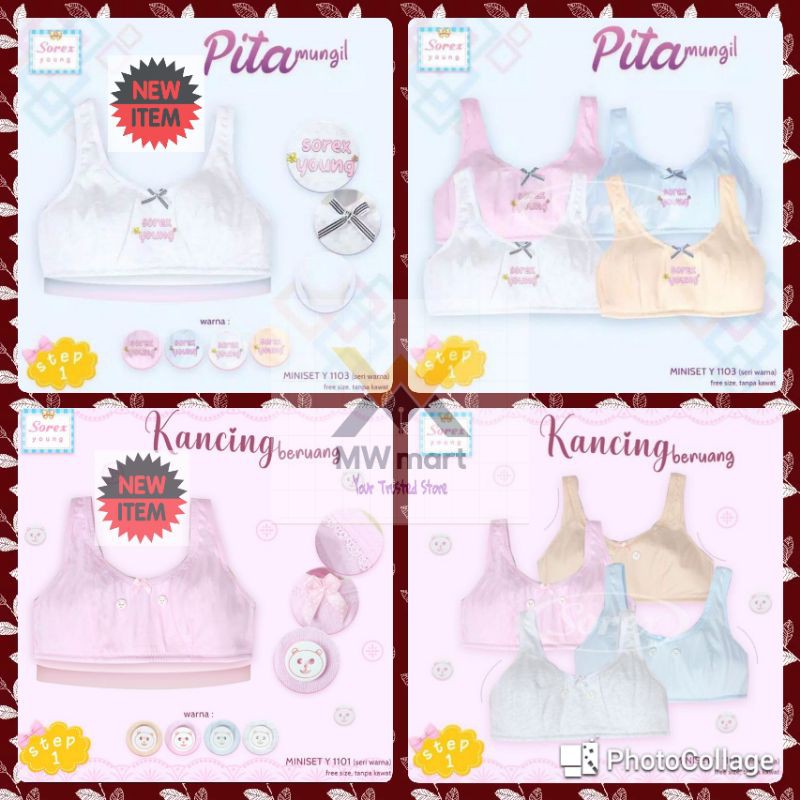 Miniset anak remaja Sorex Y1101 - Y1103 step 1