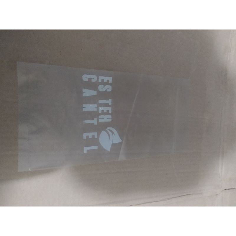 Sablon Plastik Custom PE 12x25 Untuk Kemasan Makanan