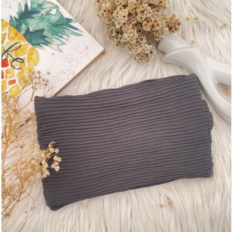 PASHMINA hijab CERUTY PLISKET FULL LIDI TANPA GARIS TENGAH jilbab pashmina plisket PLEATED SHAWL TERMURAH dan TERLARIS-Abu Tua