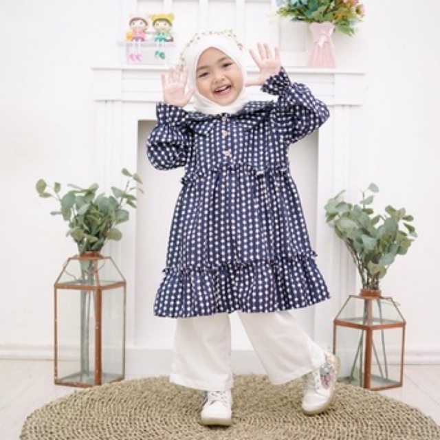 Dress Polca Corduroy anak