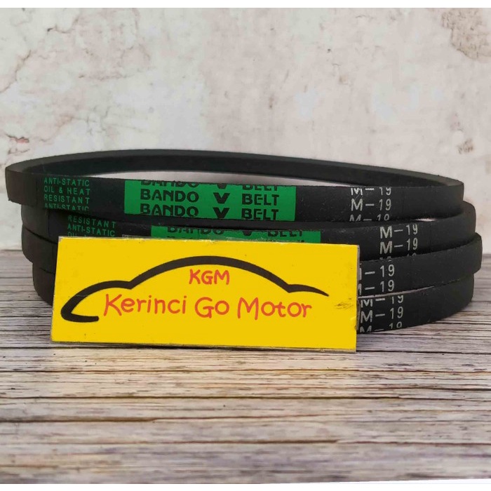 BANDO VAN BELT M-19 V BELT TALI KIPAS M19 FAN BELT MESIN CUCI POLOS