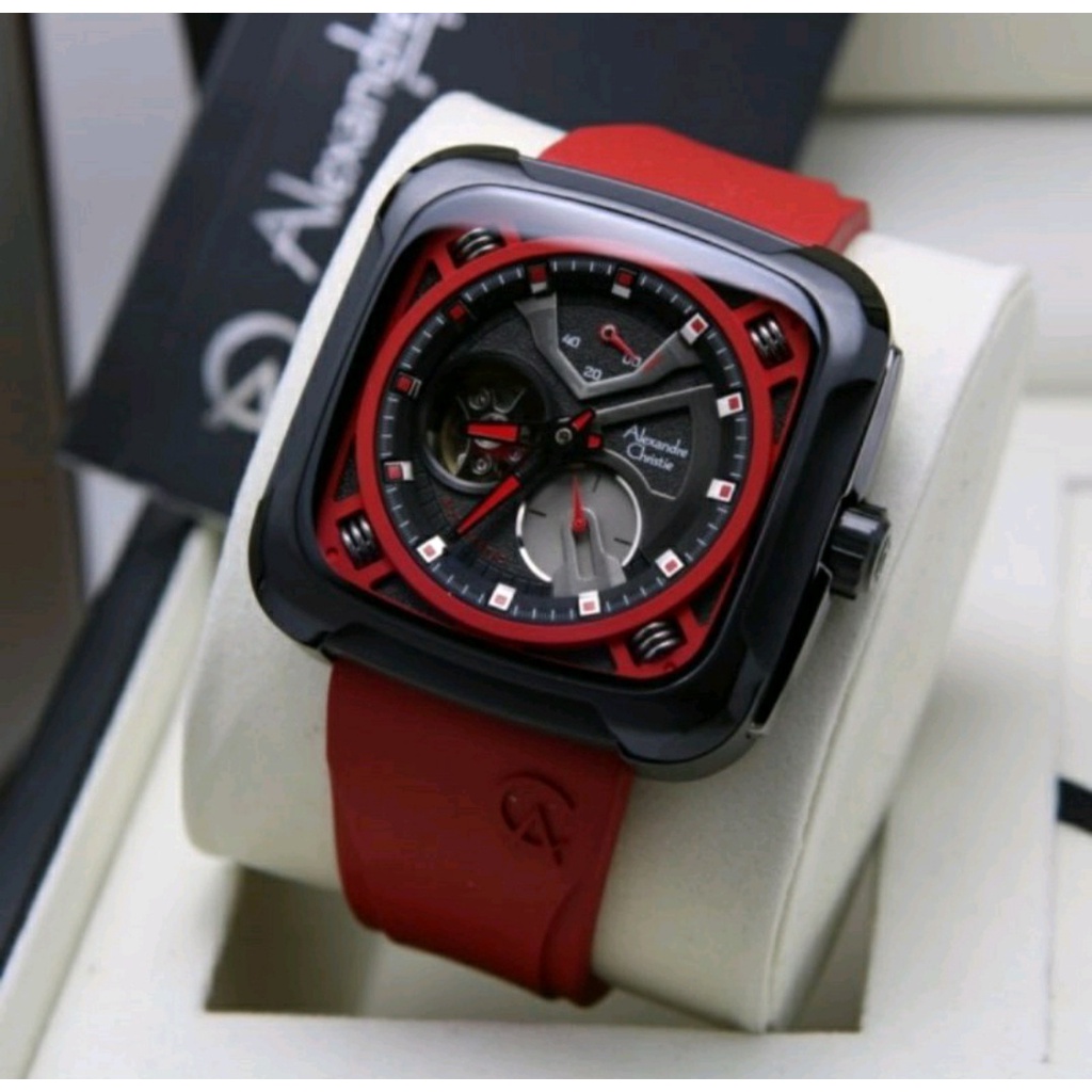 Alexandre Christie Ac 6577 / AC6577 Automatic Jam Tangan Pria Original Garansi Resmi