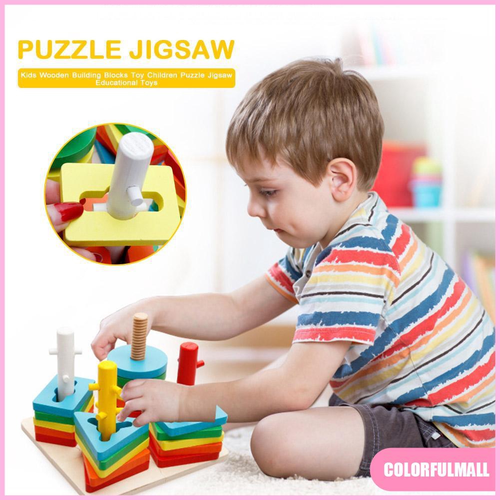 wooden baby puzzle toys