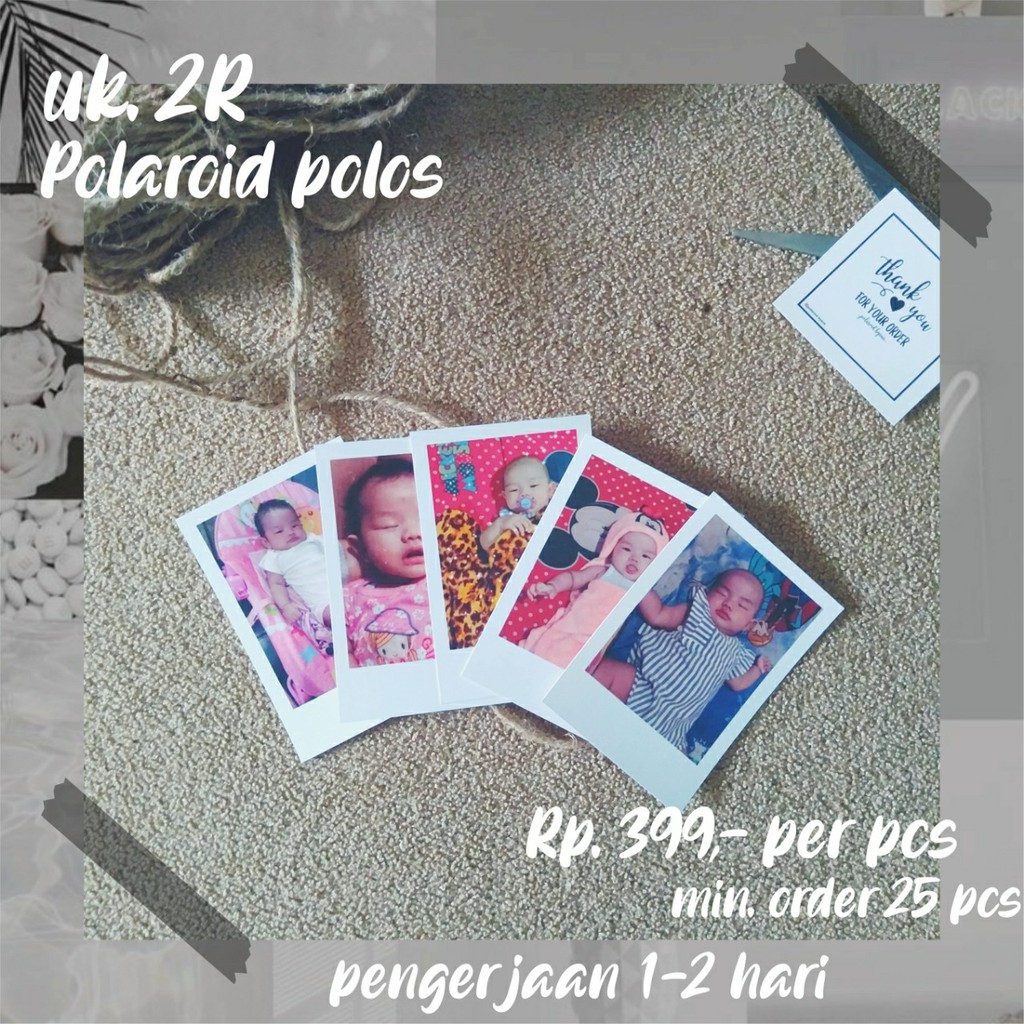 

CETAK POLAROID 2R (6x9 cm) MURAH FREE KARDUS + BUBBLE WRAP