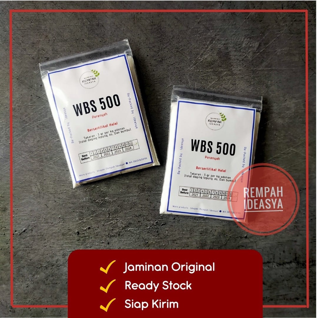 

25gr WBS 500 / Bikin Kres / Perenyah Bakso / Sosis / Nugget / Perenyah Bakso Terbaik IDEASYA