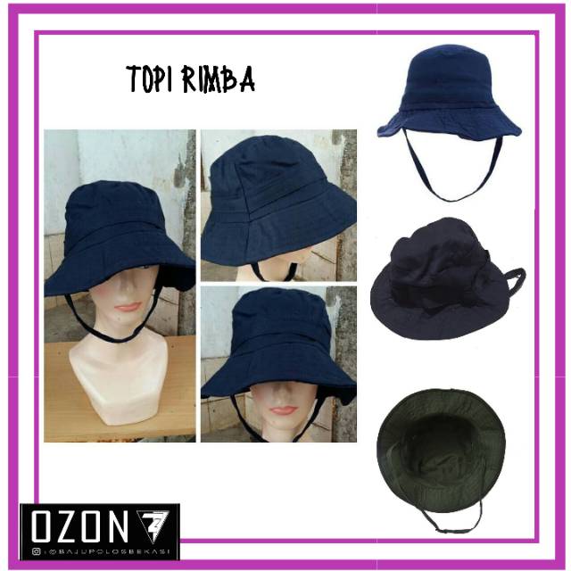 Topi Rimba / Rimba Hat / Topi Hiking /Bucket Hat / Topi Gunung / Topi Outdoor / Topi Pancing