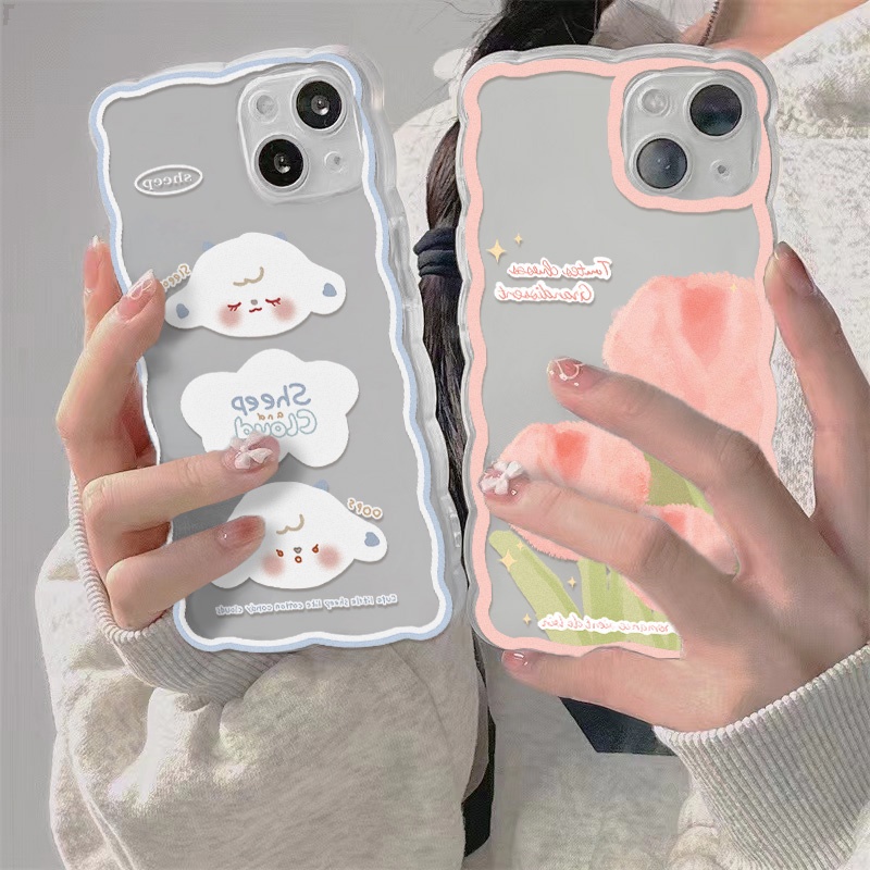 Soft Case Pelindung Lensa Kamera Lukisan Minyak Tulip Tahan Banting Untuk iPhone 13 Pro Max 11 12 Pro X XS Max 7 8 Plus SE 2020