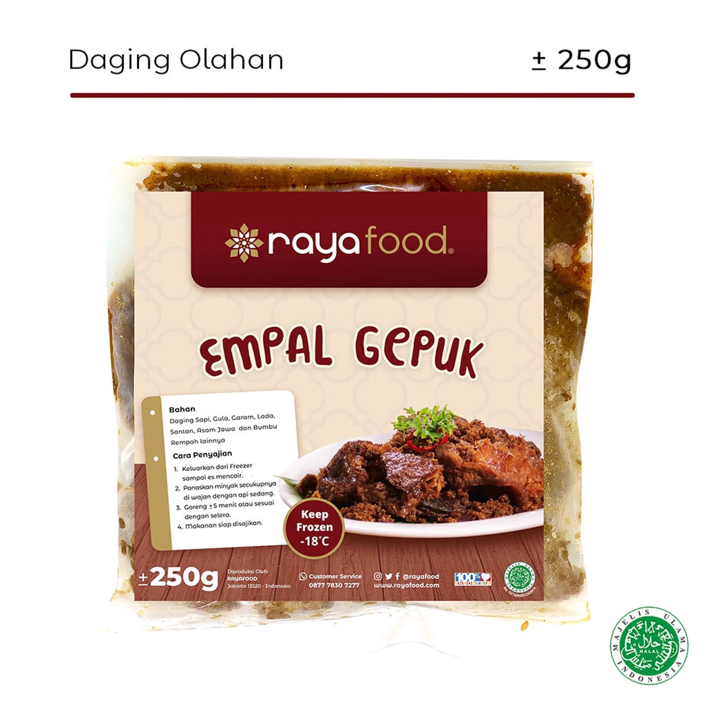 

Empal Gepuk 250gram Rayafood Frozen Food