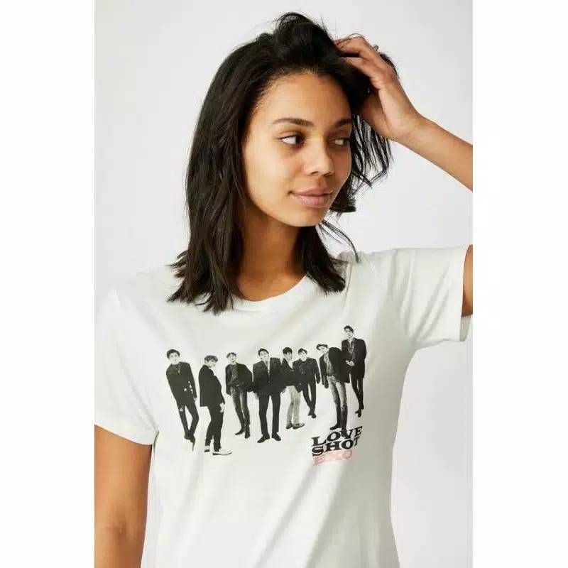 T-SHIRT KAOS OFFICIAL EXO LOVE SHOT X COTTON:ON
