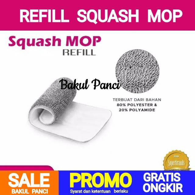 BOLDe REFILL SQUASH MOP - KAIN REFILL MICROFIBER BOLDE SQUASH MOP