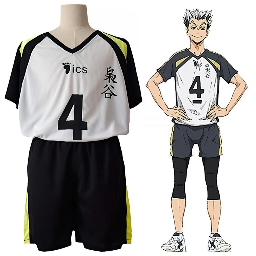 Jersey Fukurodani Set Anime Manga Haikyuu Premium Unisex