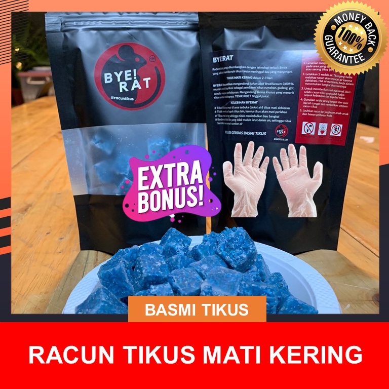 BYERAT BASMI TIKUS SUPER AMPUH RACUN TIKUS MATI KERING 125 gram