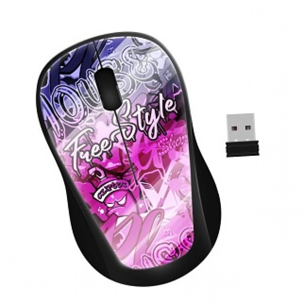 Mouse CLIPtec RZS866G Wireless Silent 2.4GHZ 1200DPI - Xilent Grafitti