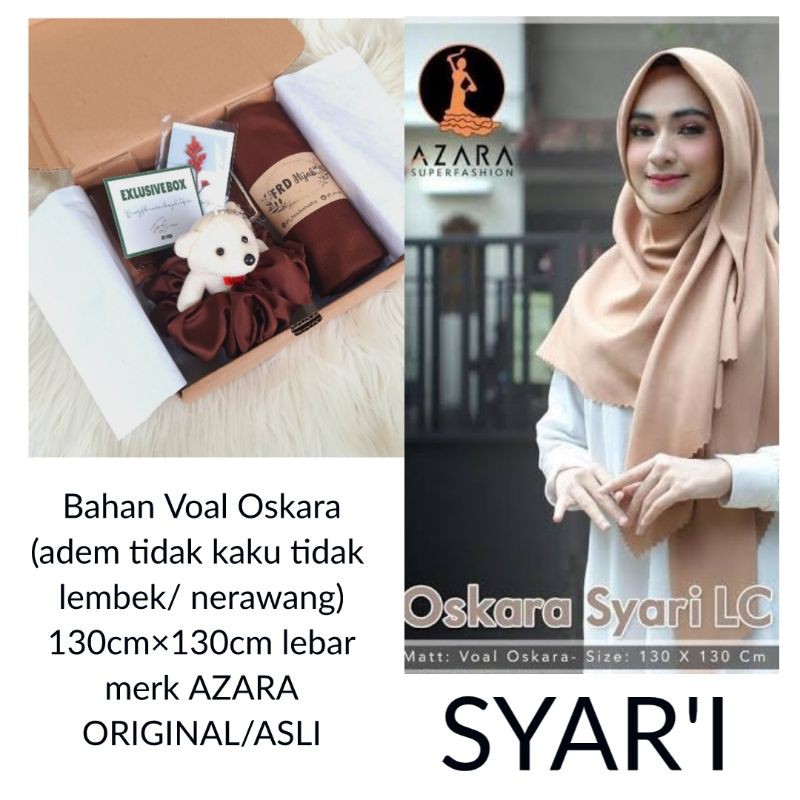 hampers SYARI hijab JUMBO syari segi empat kado box anniversary ulang tahun / graduation