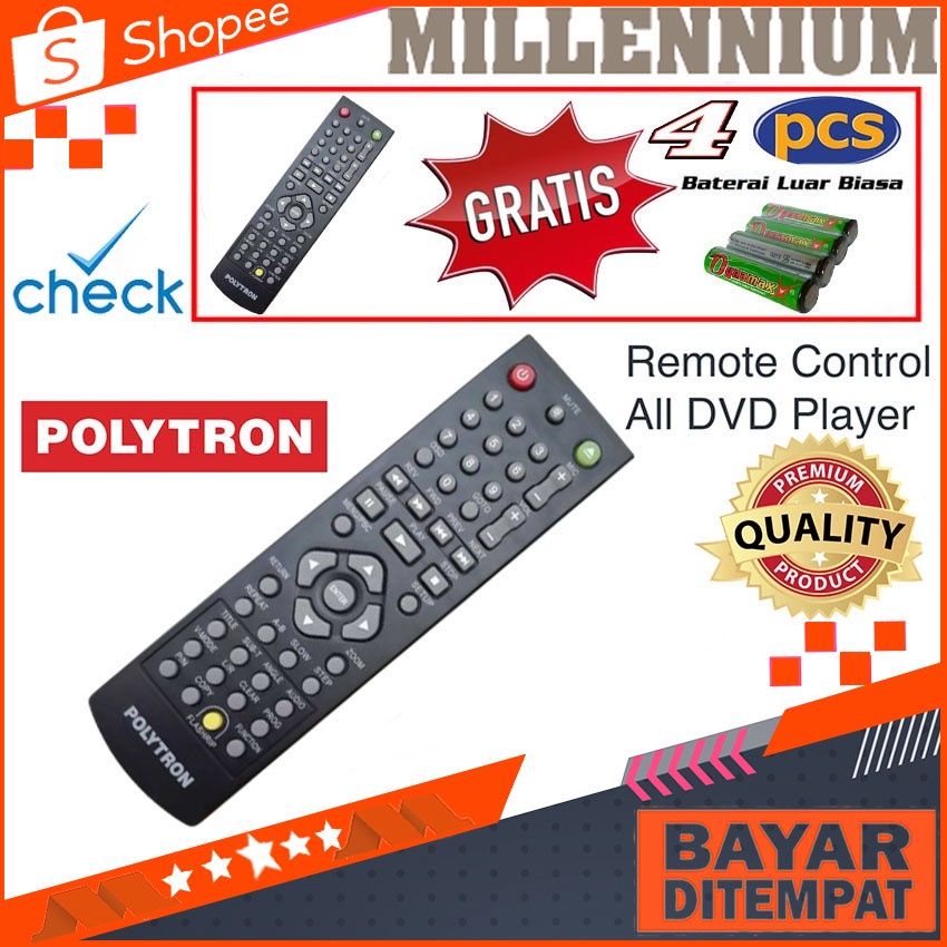 Remot Remote DVD Polytron Flashrip DVD2165, DTiB2367