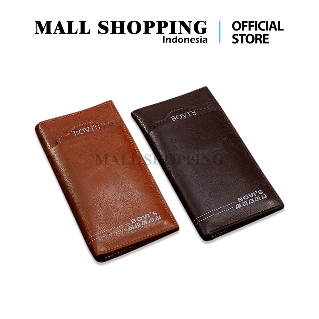 (COD) DOMPET LIPAT PRIA DOMPET KULIT PANJANG IMPORT MALL SHOPPING