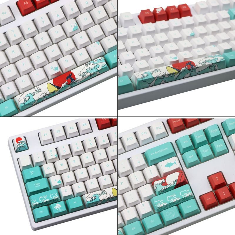 Keycap Keyboard Mekanikal 5 Sisi 109 Waves Dye