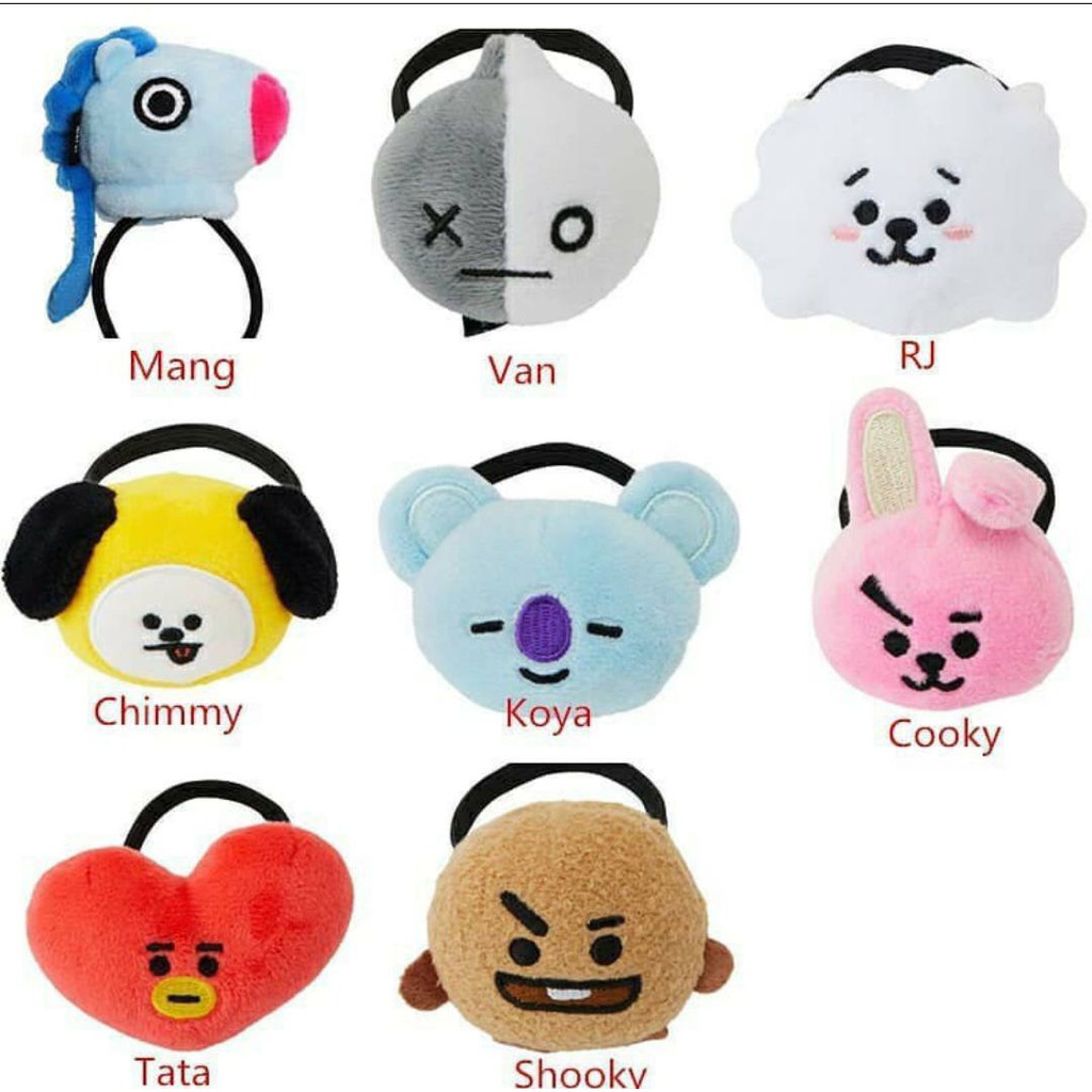 [COD] Ikat Rambut BTS BT21 KPOP Bangtan Boys/ Kuncir Kunciran BTS BT21