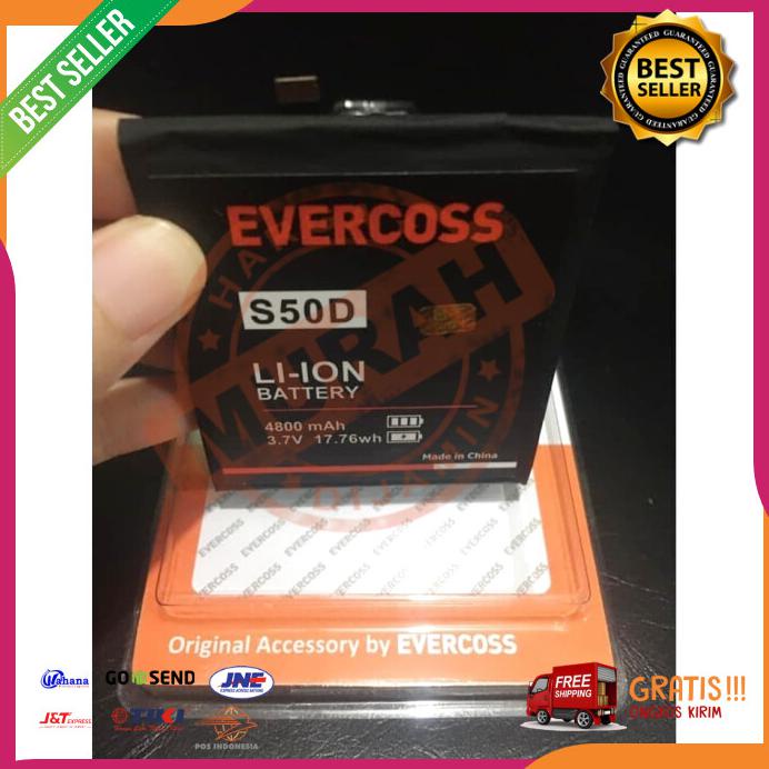 Acc Hp Baterai Evercoss Genpro X S50D Evercoss 4800Mah Original Cina