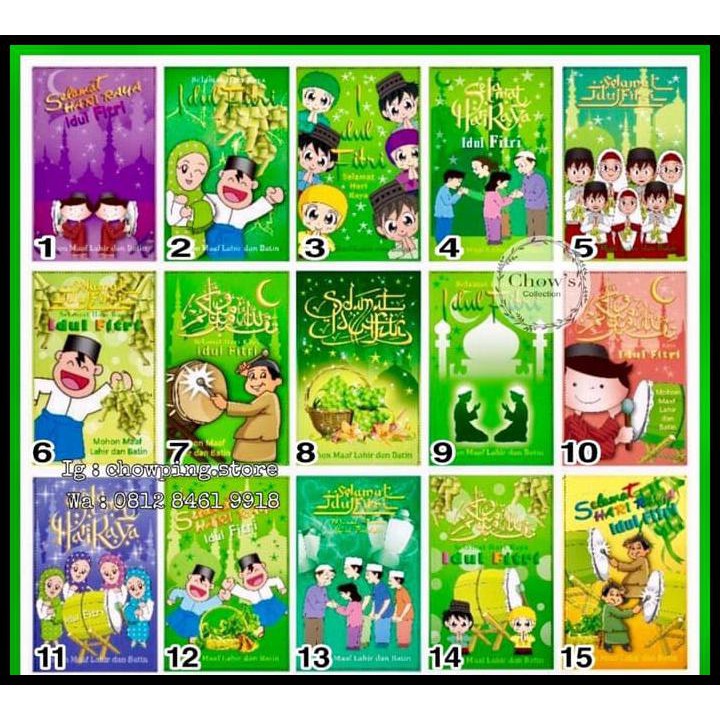 

Produk Terlaris Amplop Angpao Lebaran / Amplop Idul Fitri / Amplop Karakter Kartun