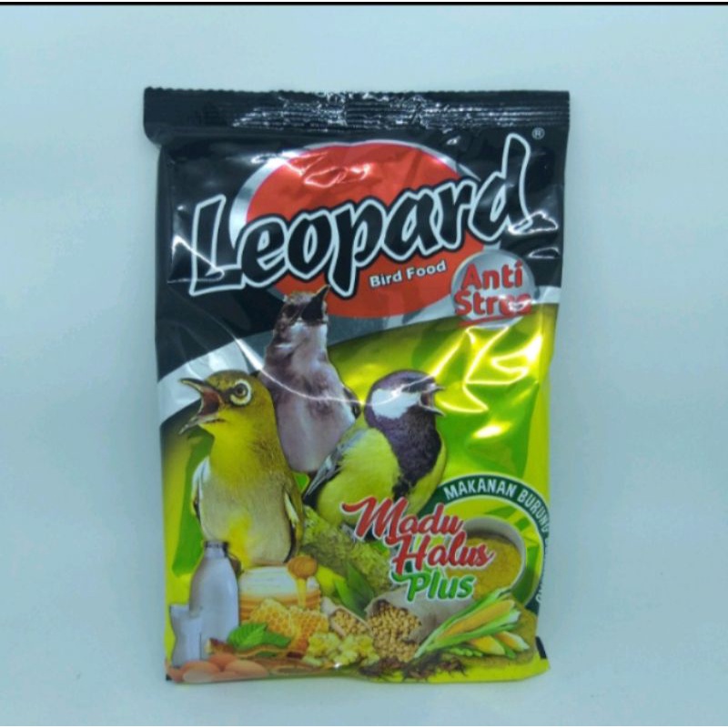 LEOPARD MADU HALUS ANTI STRES PAKAN MAKANAN BURUNG CIBLEK KOLIBRI GELATIK PANCAWARNA