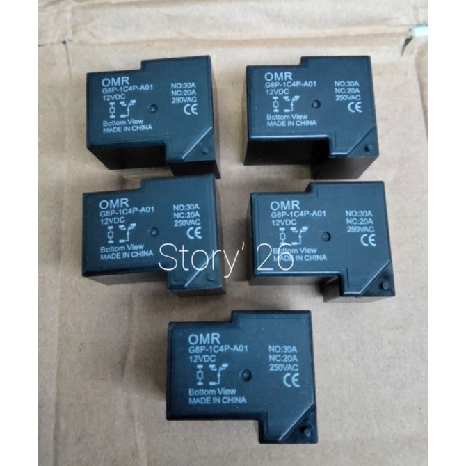 Relay kodok Relay 12V 30A OMR 5 PiN