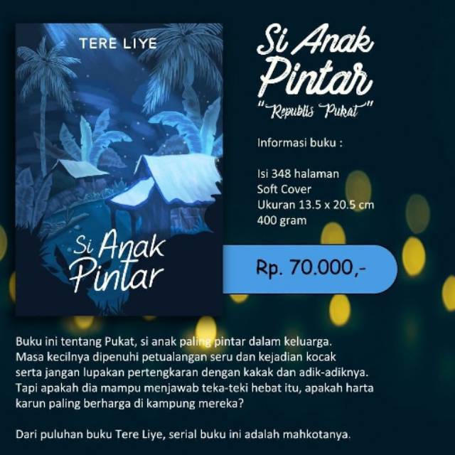 BUKU SI ANAK PINTAR - NOVEL TERE LIYE