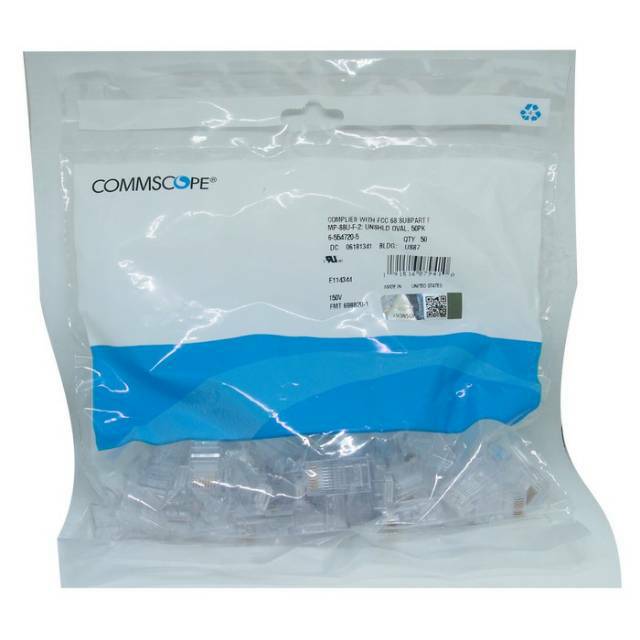 Eceran Modular Plug RJ45 Cat 5e Commscope Original