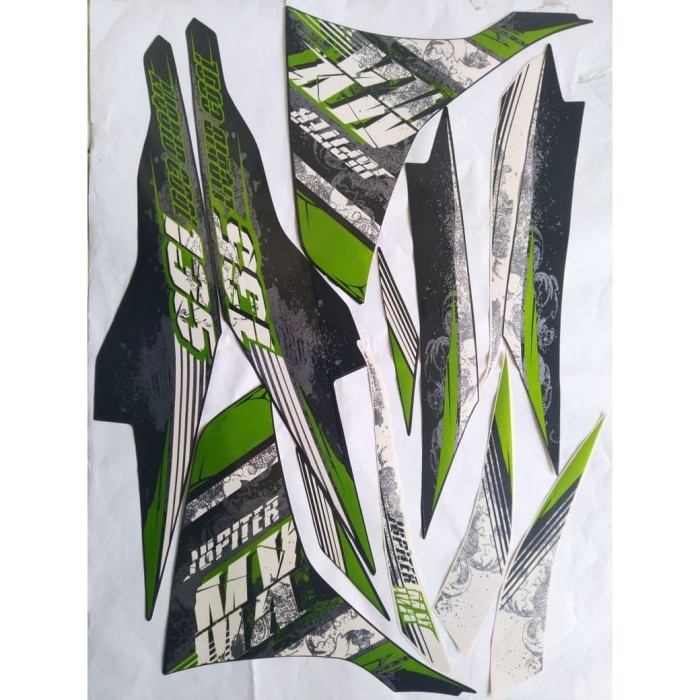 stiker striping yamaha jupiter mx 135 2013 hijau