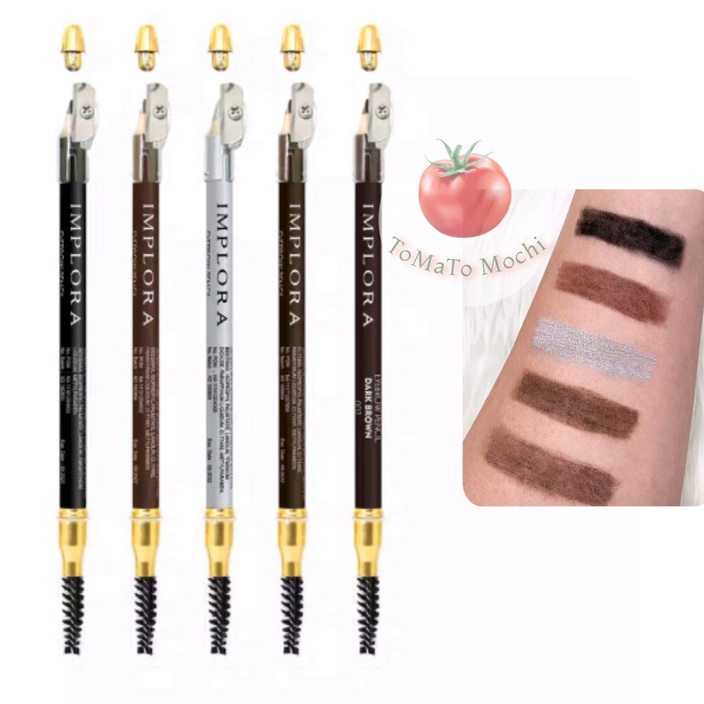 C Implora (✔️BPOM) Pensil Alis 2.5 gram ( soft eyebrow pencil ) 2in1