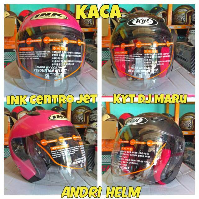 Kaca Helm INK Centro, KYT DJ Maru, KYT Galaxy Full set Kupingan