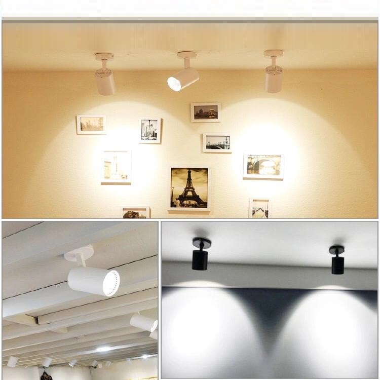 [WS] FITTING LAMPUSOROT / FITING GANTUNG / HOUSING LAMPU SOROT / SPOTLIGHT HITAM E27