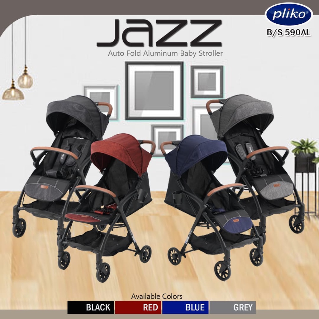 Makassar Stroller Pliko Jazz 590AL / Kereta Dorong Pliko