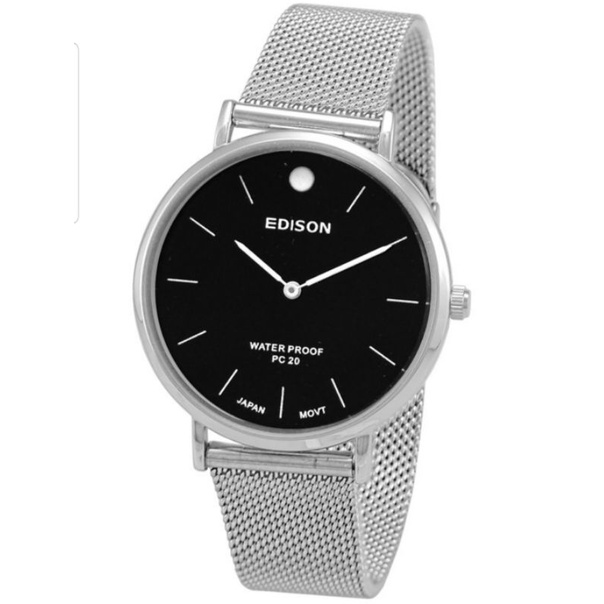 Jam Tangan Edison AR 240.5 EG R Slim Type Waterproof Japan Movement