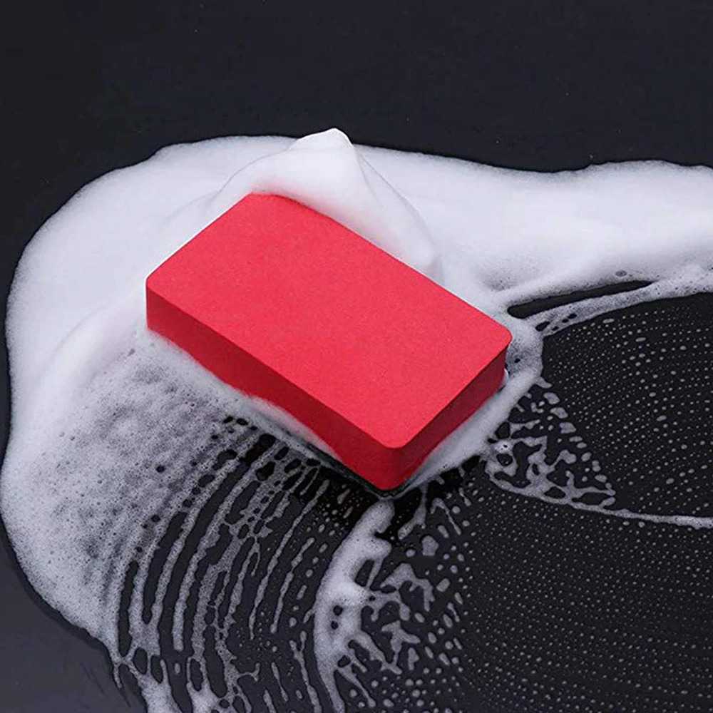 Liplasting Spons Cuci Mobil Magic Clay Sponge Waxing Cleaning - FLS51-Merah