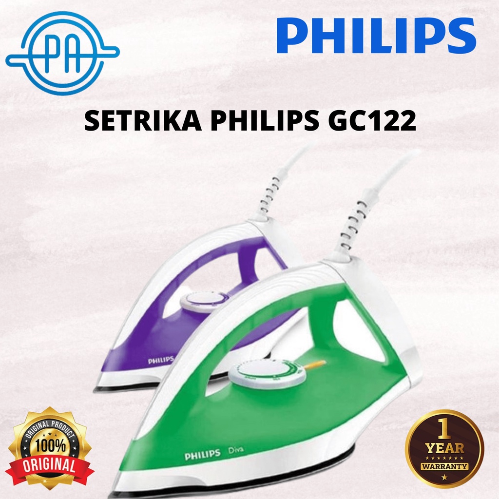 SETRIKA STRIKA PHILIPS GC122 GC 122 GARANSI