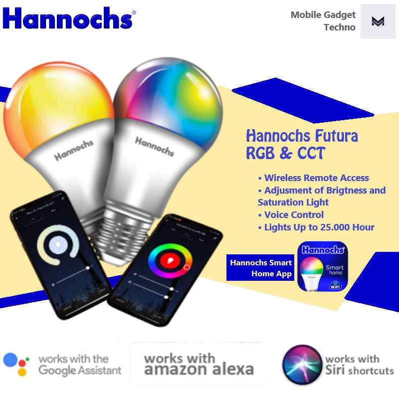 Lampu Pintar Hannochs Futura Smart LED BULB WiFi 9W dan 14W RGB CCT