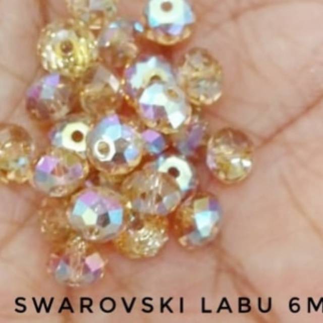 CRYSTAL SWAROVSKI LABU 6MM ORIGINAL AUSTRIA