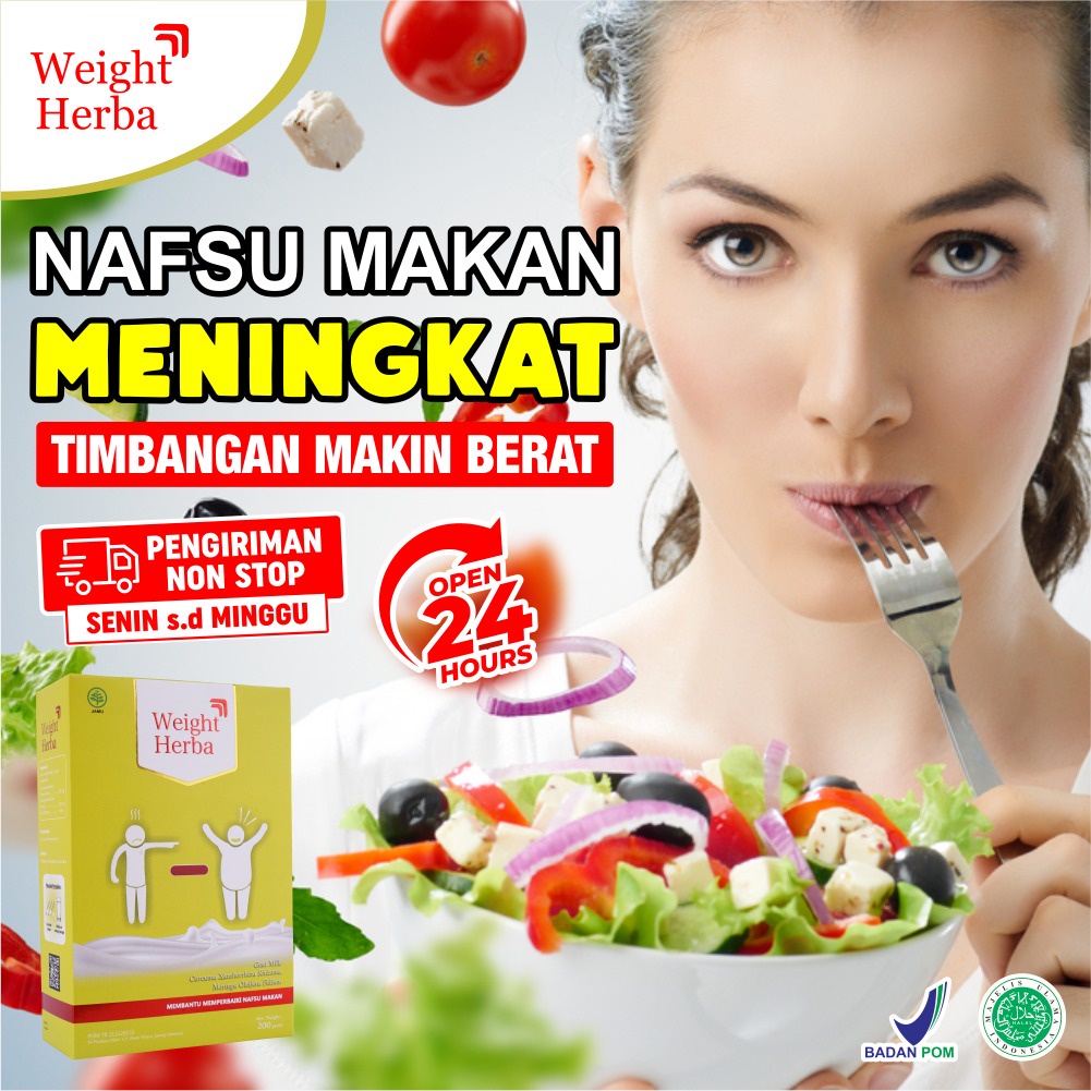 Susu Weight Herba - Nutrisi Multivitamin Susu Kambing Etawa Penggemuk &amp; Penambah Berat Badan Anak &amp; Dewasa Perlancar Saluran Pencernaan Isi 200gr