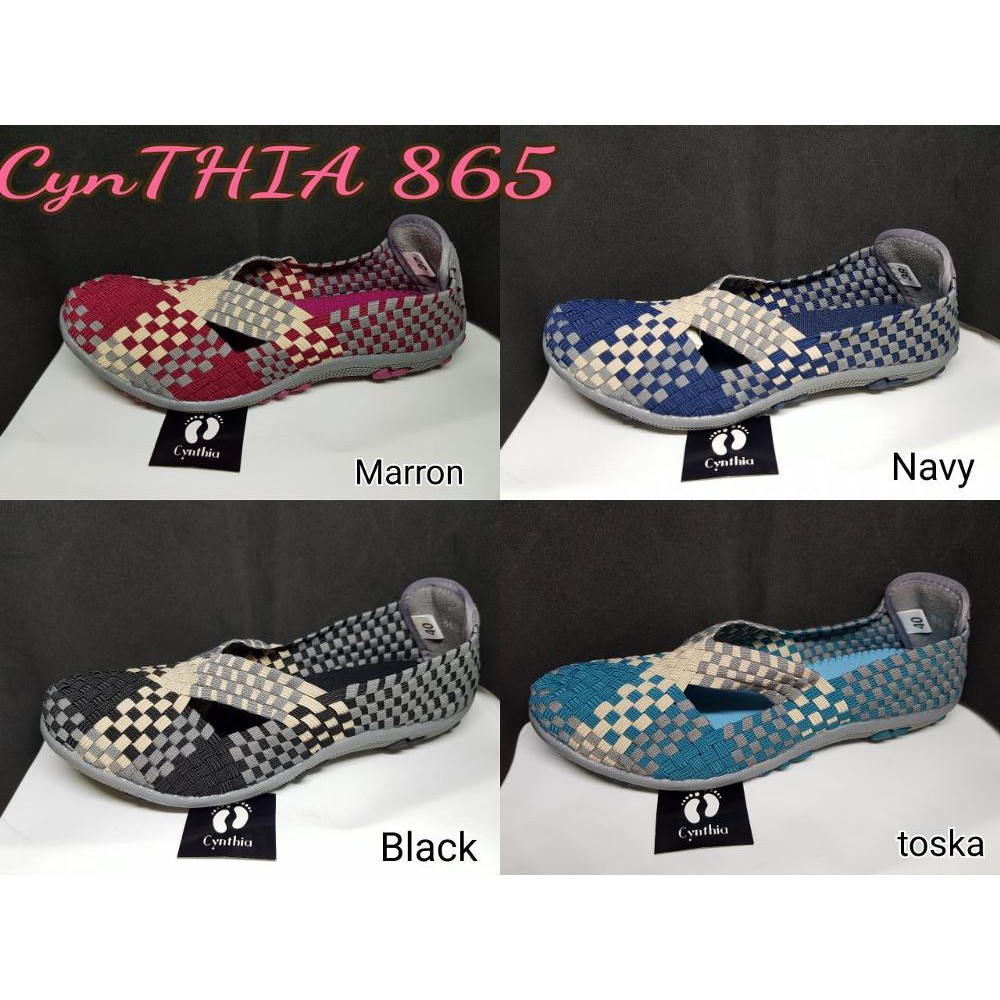 Promo CYNTHIA SEPATU RAJUT SEPATU ANYAM CYNTHIA FLAT 865 ORIGINAL Limited