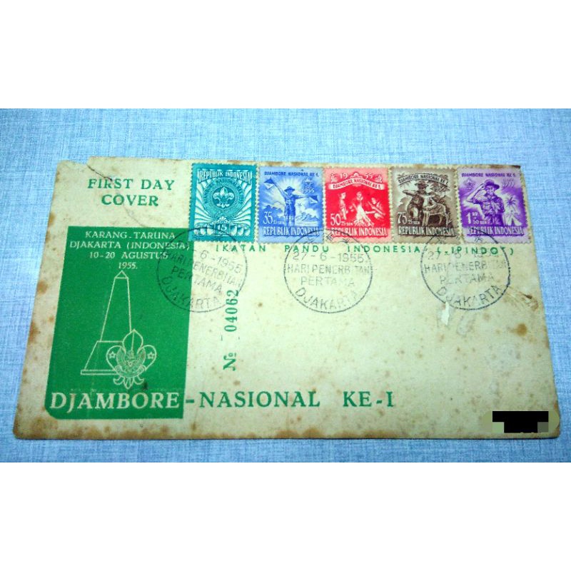 

Perangko SHP/FDC Djambore Nasional Ke-1 tahun 1955