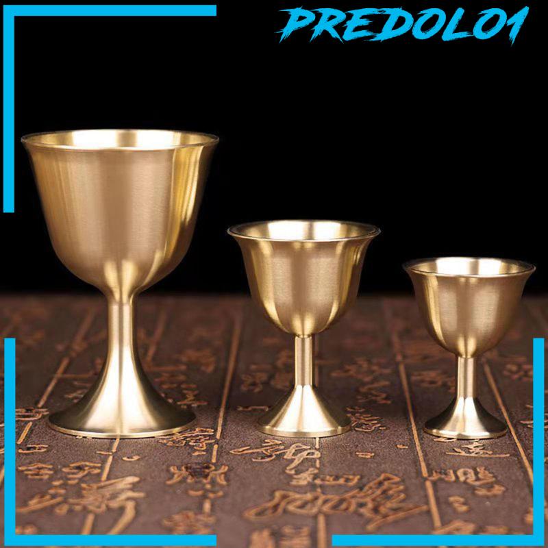 (Predolo1) Gelas Wine / Liquor Bahan Kuningan Untuk Pesta / Rumah