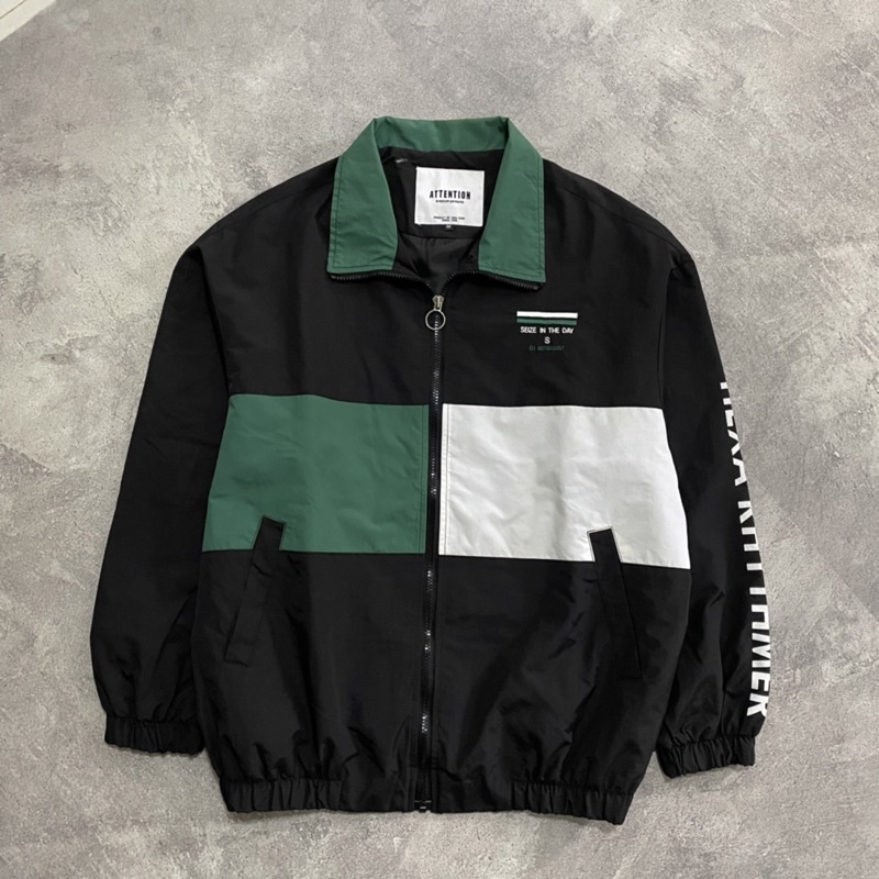 Attention windbreaker jacket