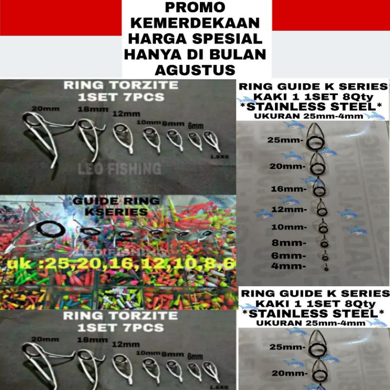 RING GUIDE TORZITE DAN K SERIES KEMASAN 1SET TERSEDIA KAKI1 DAN KAKI2