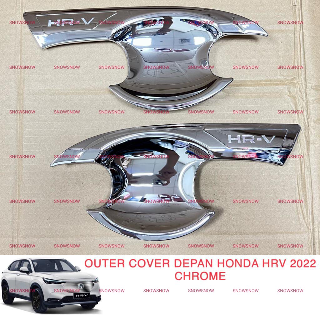 Outer Depan Cover Mangkok Honda HRV 2022 UP Hitam Chrome