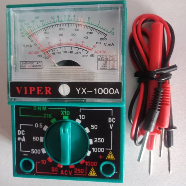 Avometer analog kecil / Avo analog Multitester analog kecil BONUS BATRE