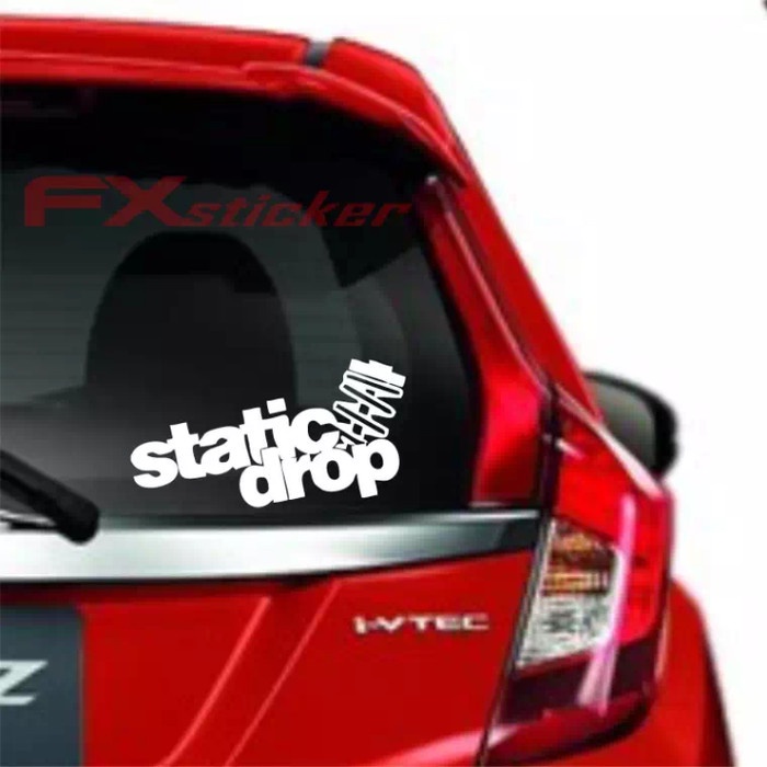 sticker static drop Kaca Mobil Belakang Keren